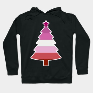 Christmas Tree LGBT Flag Lipstick Lesbians Hoodie